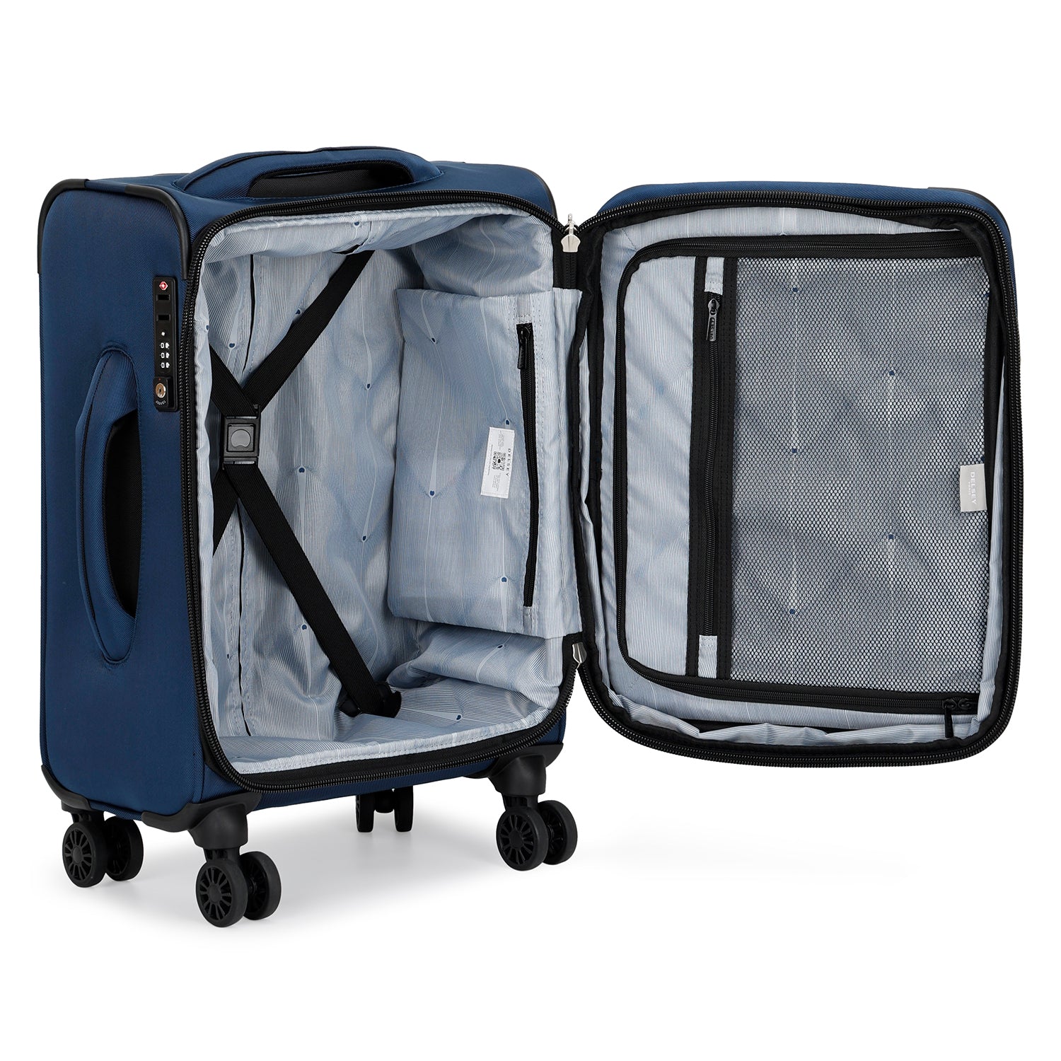 Delsey Paris Sky Max 3Piece Luggage Trolley Set + Free Agreable Backpack