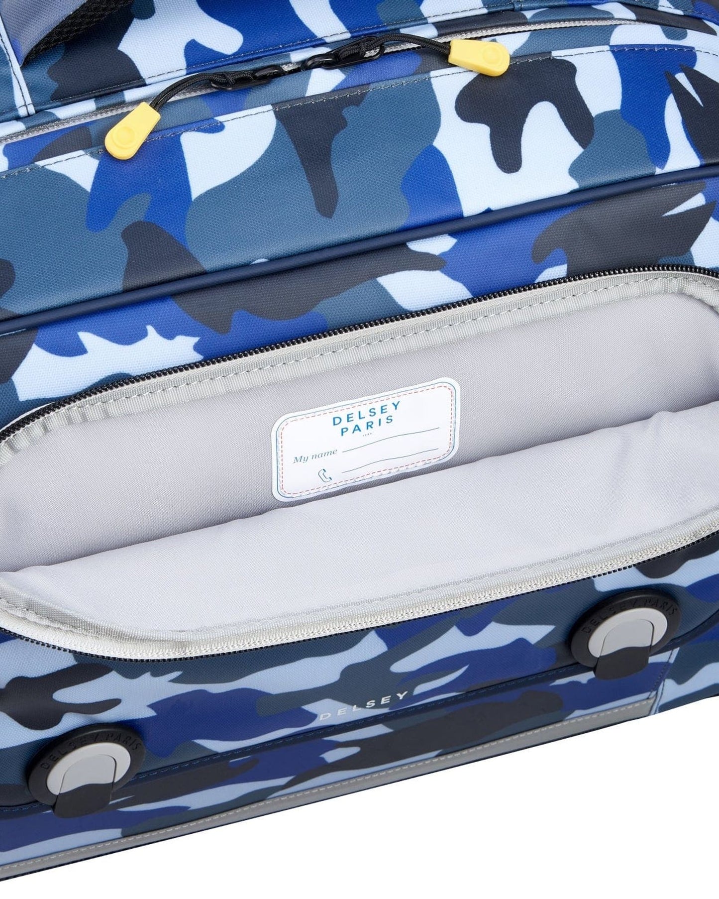 Delsey Paris Back to School 2023 Horizontal School Bag Camo Blue