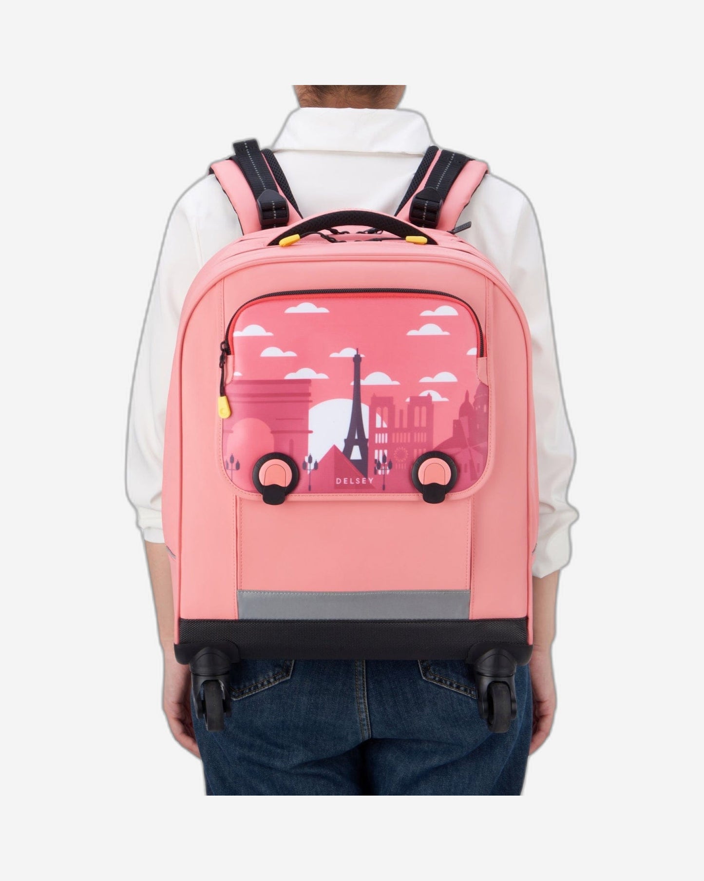 Delsey Paris Back to School 2023 Vertical Backpack Pink