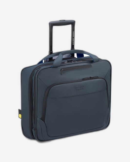 Delsey Paris Parvis+ Water Resist 2 Wheel Trolley Briefcase 17.3 inch Grey - 394445911
