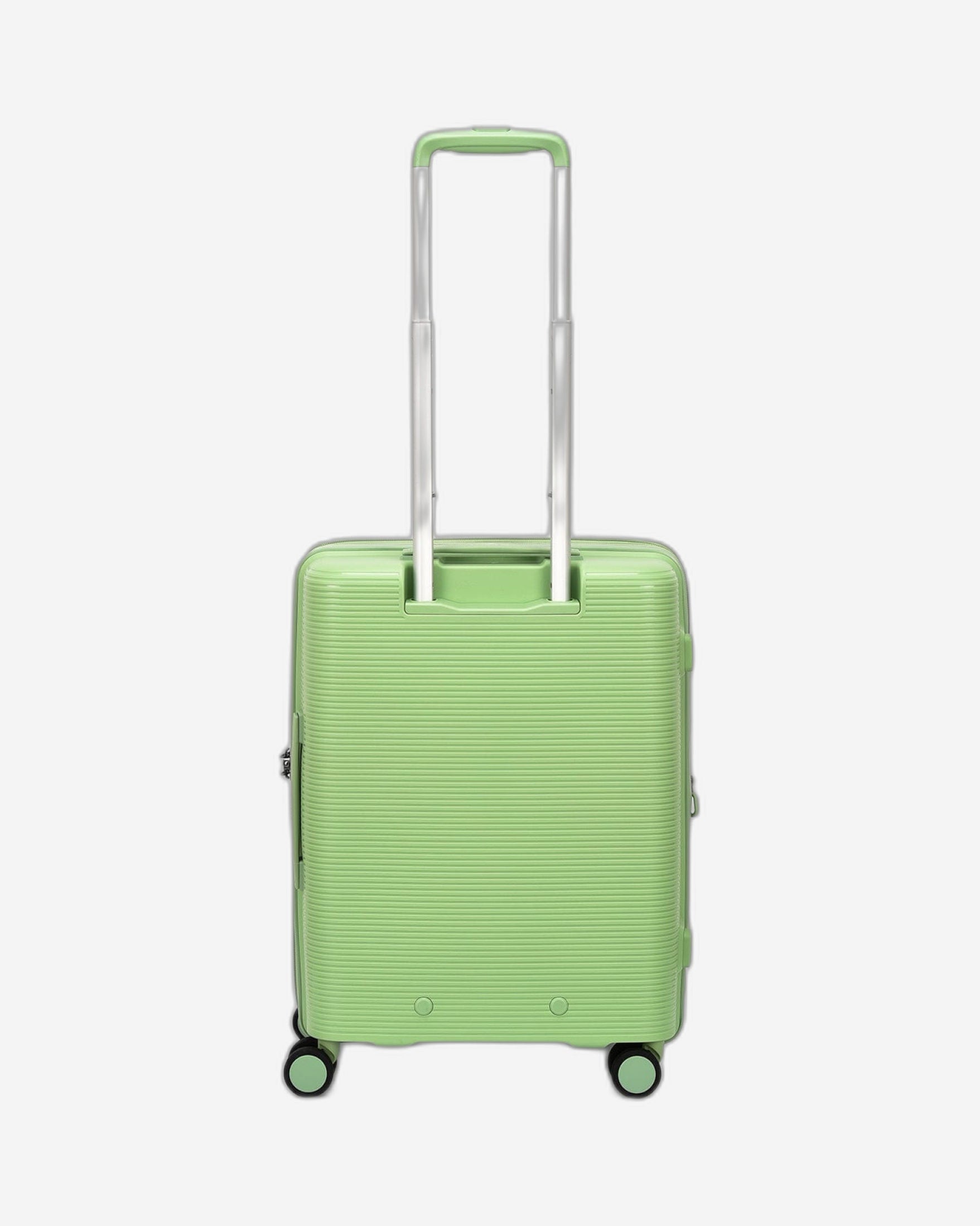 Echolac Forza 55+65+75cm Hardcase 4 Double Wheel Expandable Cabin & Check-In Luggage Trolley Set Reef Green