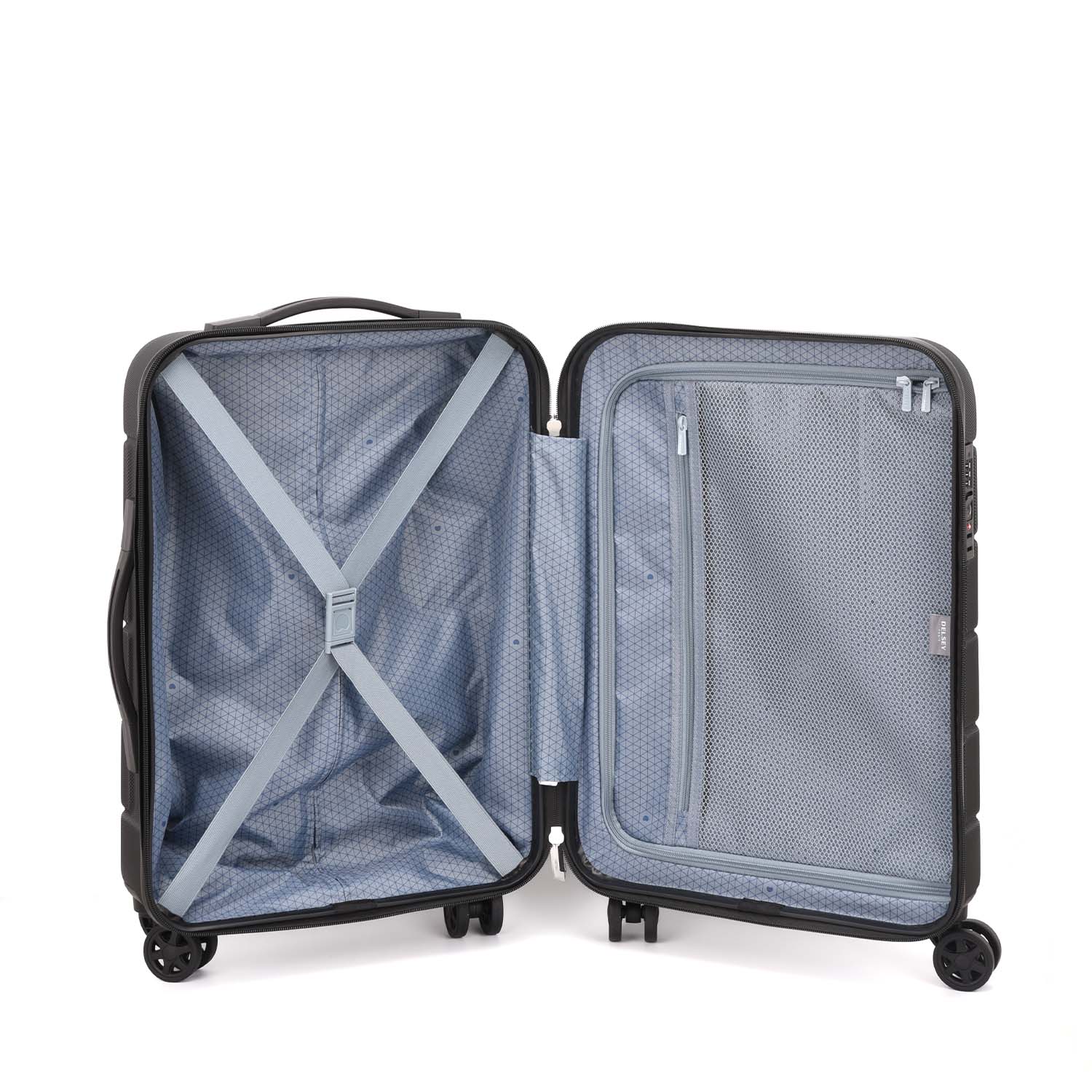 Delsey Paris Lagos 3 Piece Set Non-Expandable Luggage Trolley 55+66+76Cm
