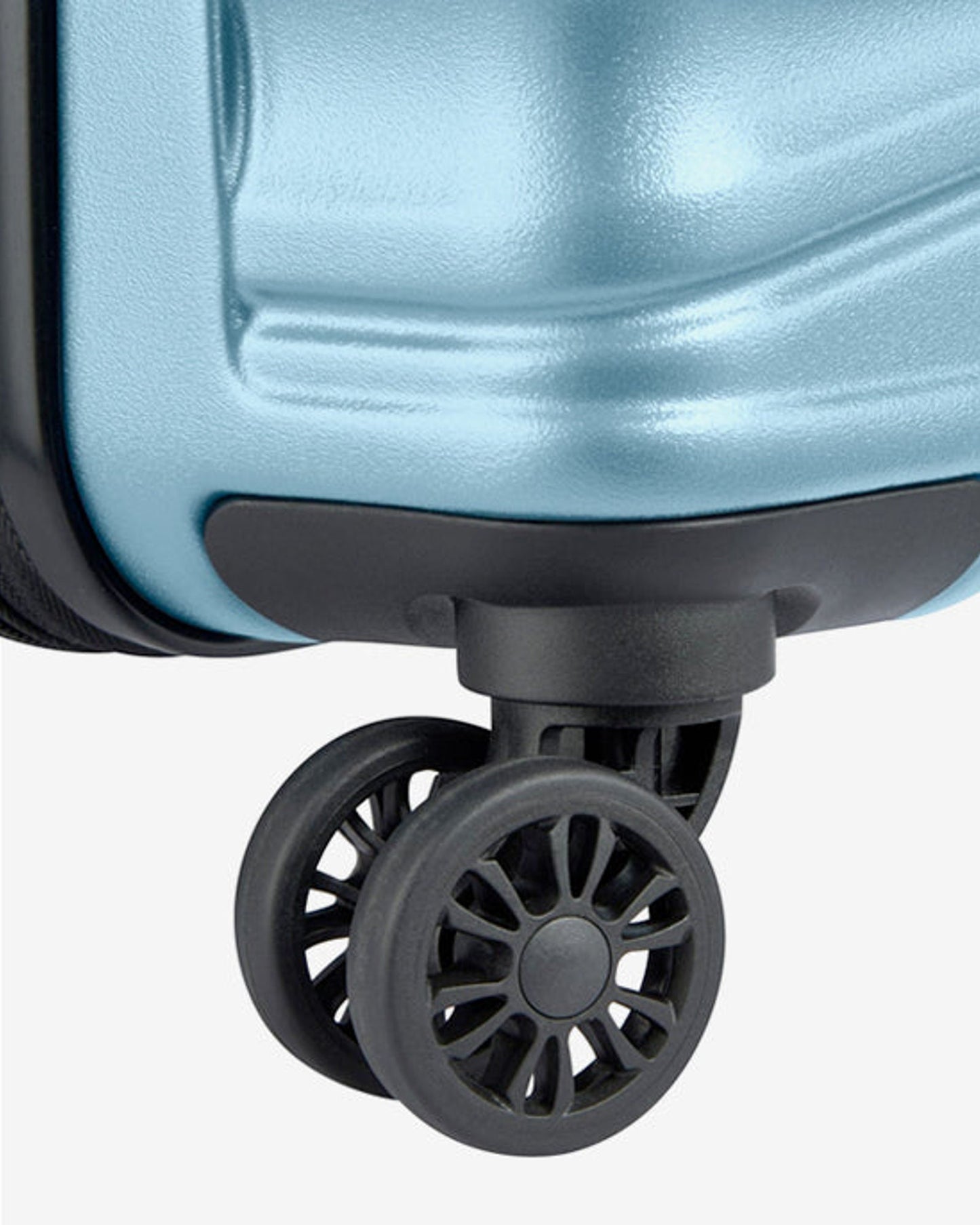 Delsey Paris Tiphanie 55+70+82Cm Hardcase 4 Double Wheel Expandable Cabin & Check-In Luggage Trolley Set Aqua + Free Agreable Backpack