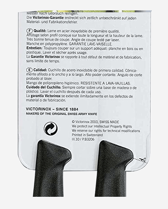 Victorinox Paring Knife Wavy Edge Black 8cm Set Of 2 - 6.7633.B