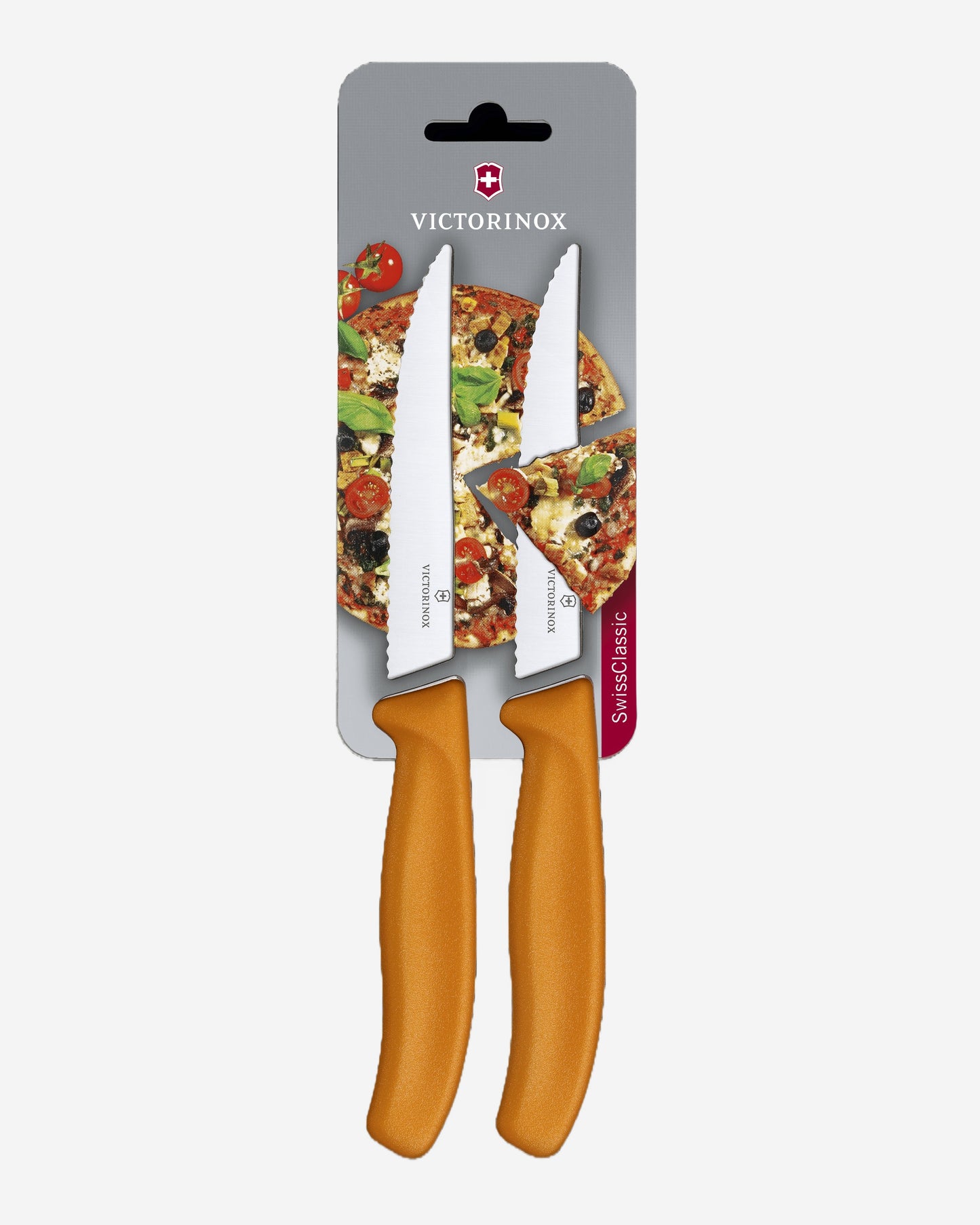 Victorinox Swiss Classic Steak And Pizza Knife 12cm Wavy Orange - 6.7936.12L9