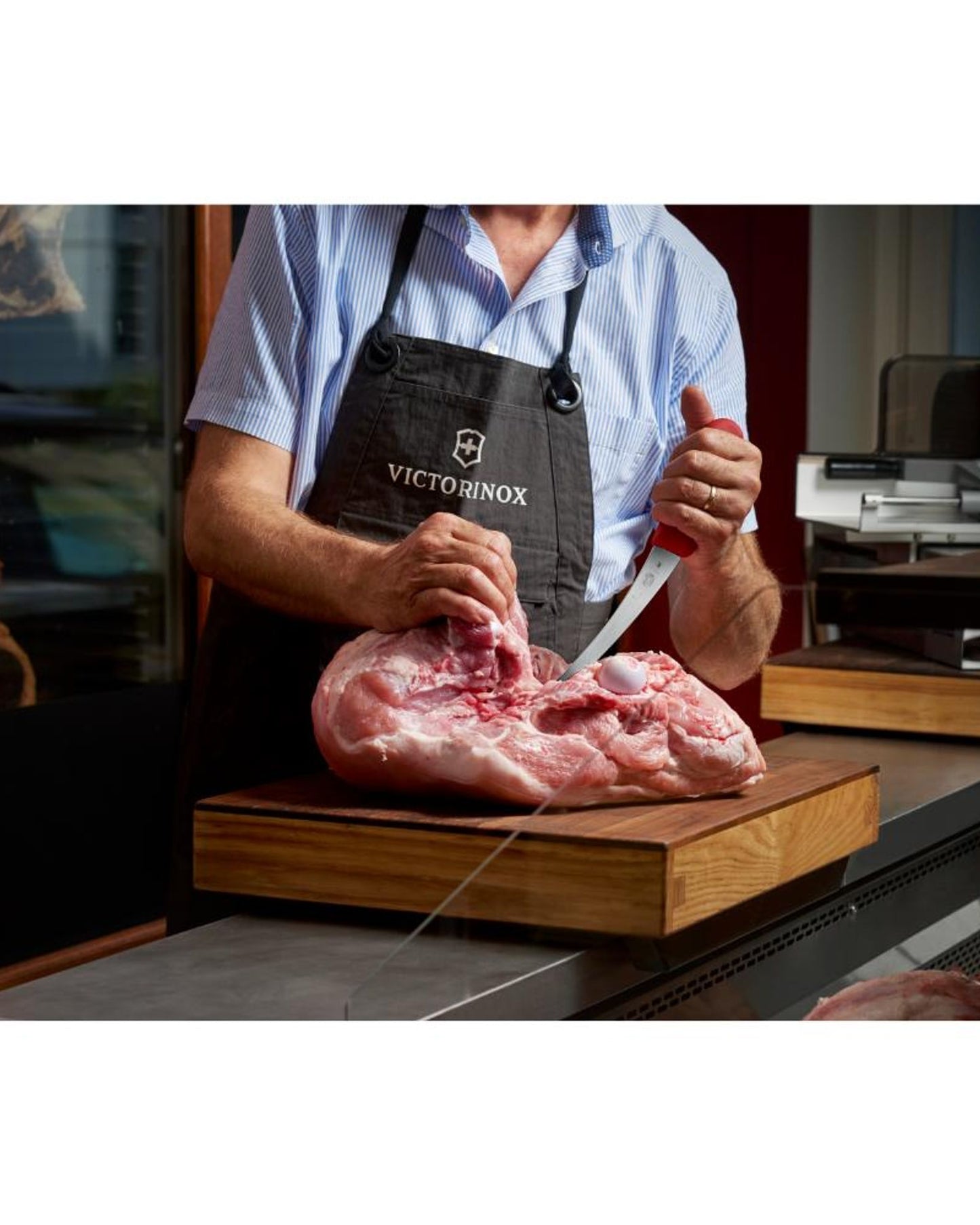 Victorinox Fibrox Boning Knife 12cm Red