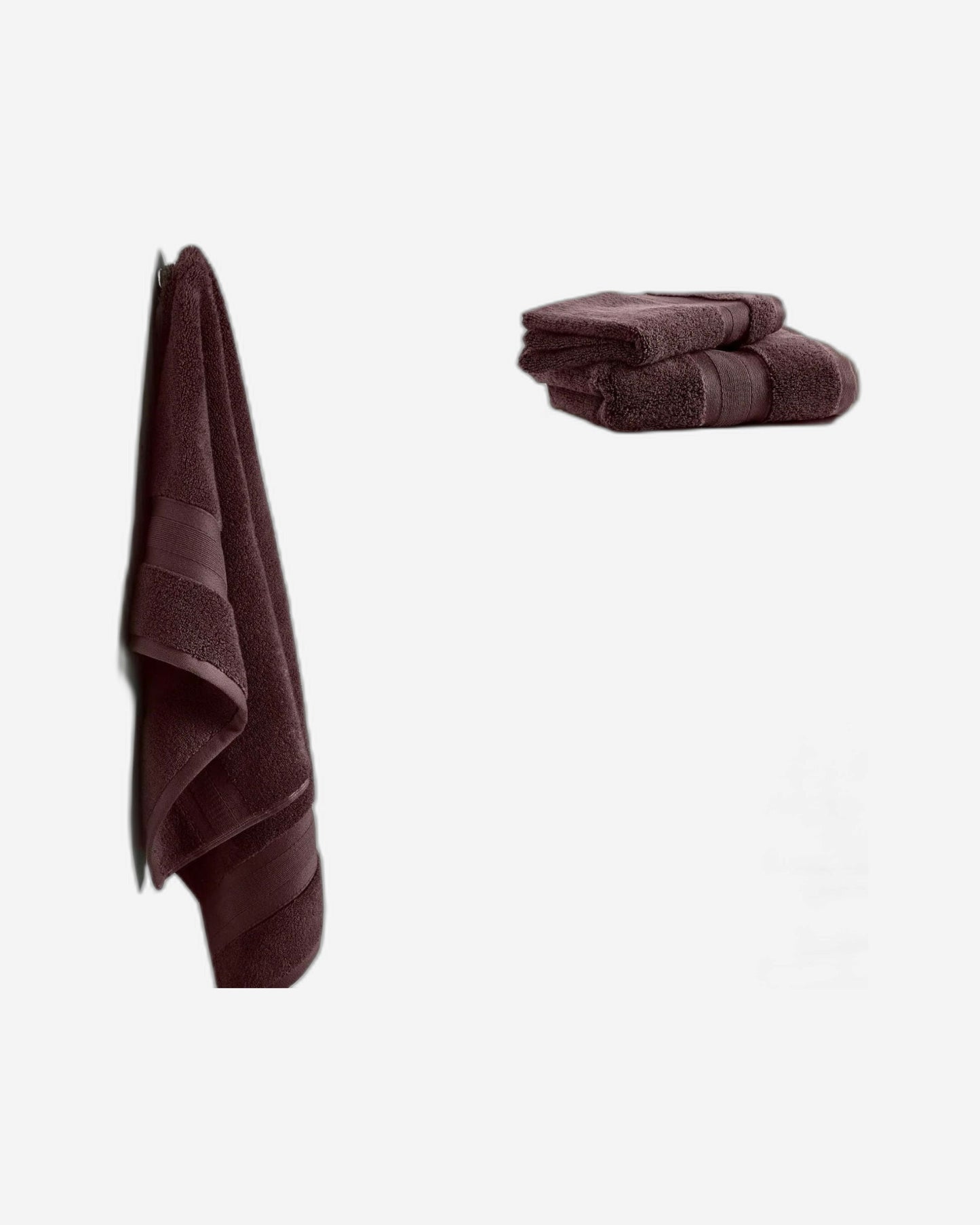 Jasper Conran "Zero Twist Cotton" Bath Towels Collection in Chocolate