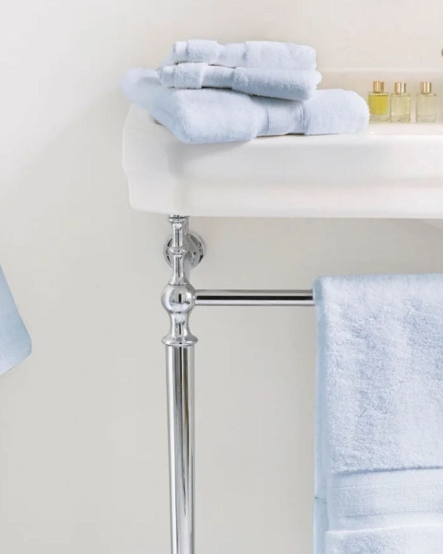 Jasper Conran "Zero Twist Cotton" Bath Towels Collection in Pale Blue