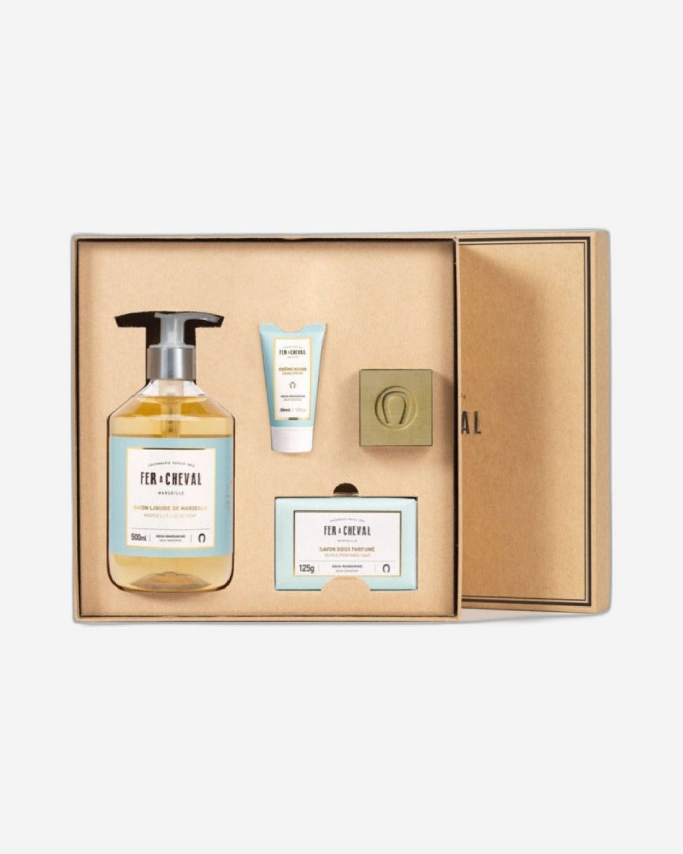 Fer A Cheval "Coffret Aqua Mandarine" Pure Olive Aqua Tangerine - Gift Set