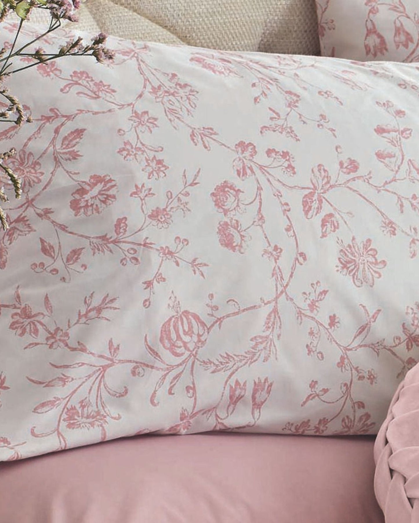 Laura Ashley "Aria" Duvet Cover Set in Blush