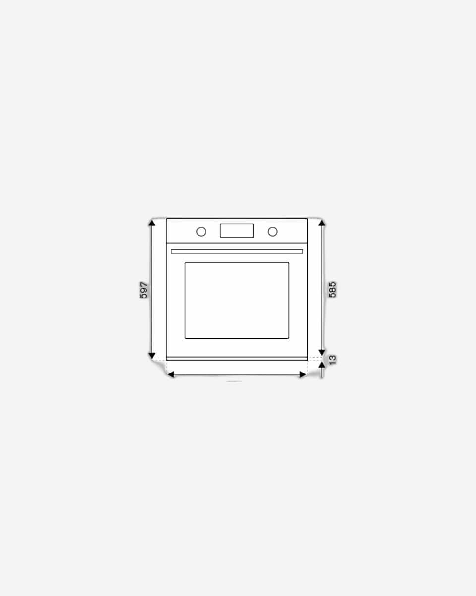 Bertazzoni Modern Series Built-In Electric Oven 60cm, Stainless Steel