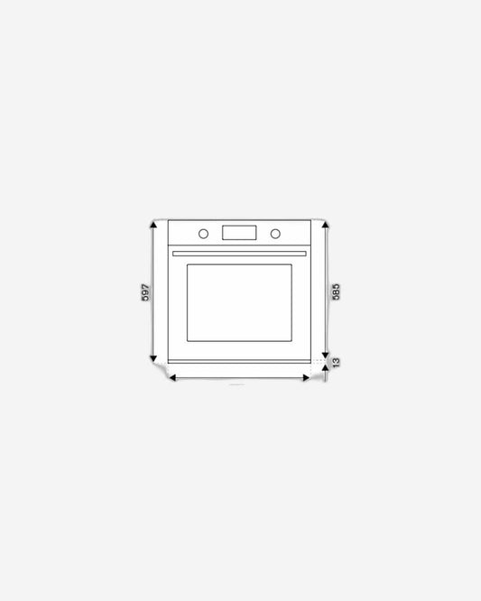 Bertazzoni Modern Series Built-In Electric Oven 60cm, Stainless Steel