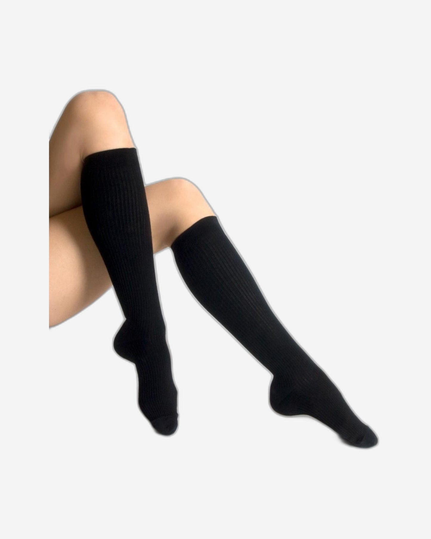 Be Relax My Compression Flight Socks Black - L/Xl