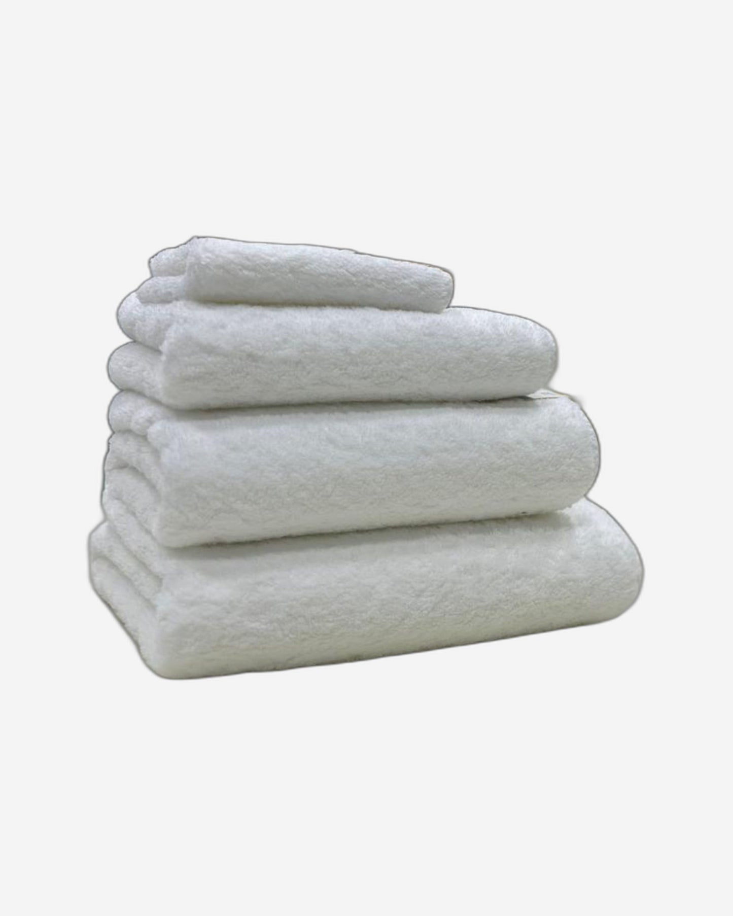 Linen Obsession "Ritual" Bath Towels Collection in White