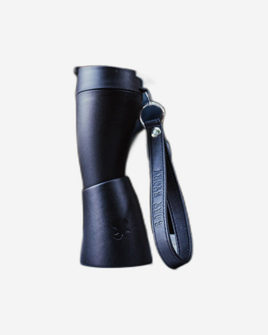 Goat Story Mug Black Faux Leather 350Ml