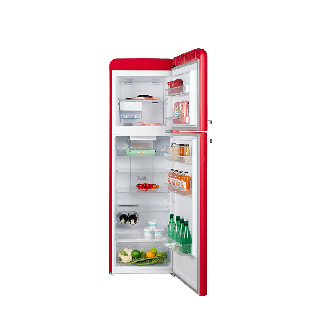 Hoover 326L Retro Style Top Mount Refrigerator