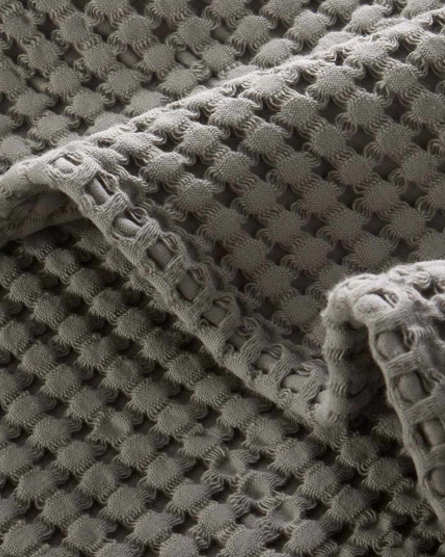 Christy "Waffle" Bath Towel Collections in Dove Grey