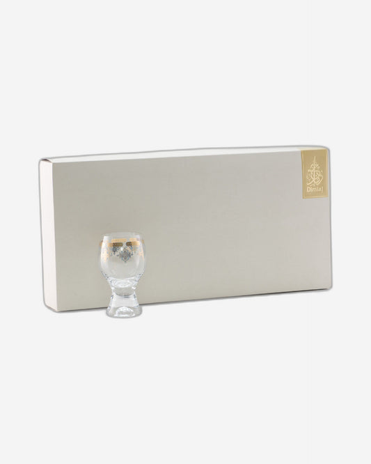 Dimlaj Rayhan Set of 6 Pcs Goblet Stems (Gold & Blue)