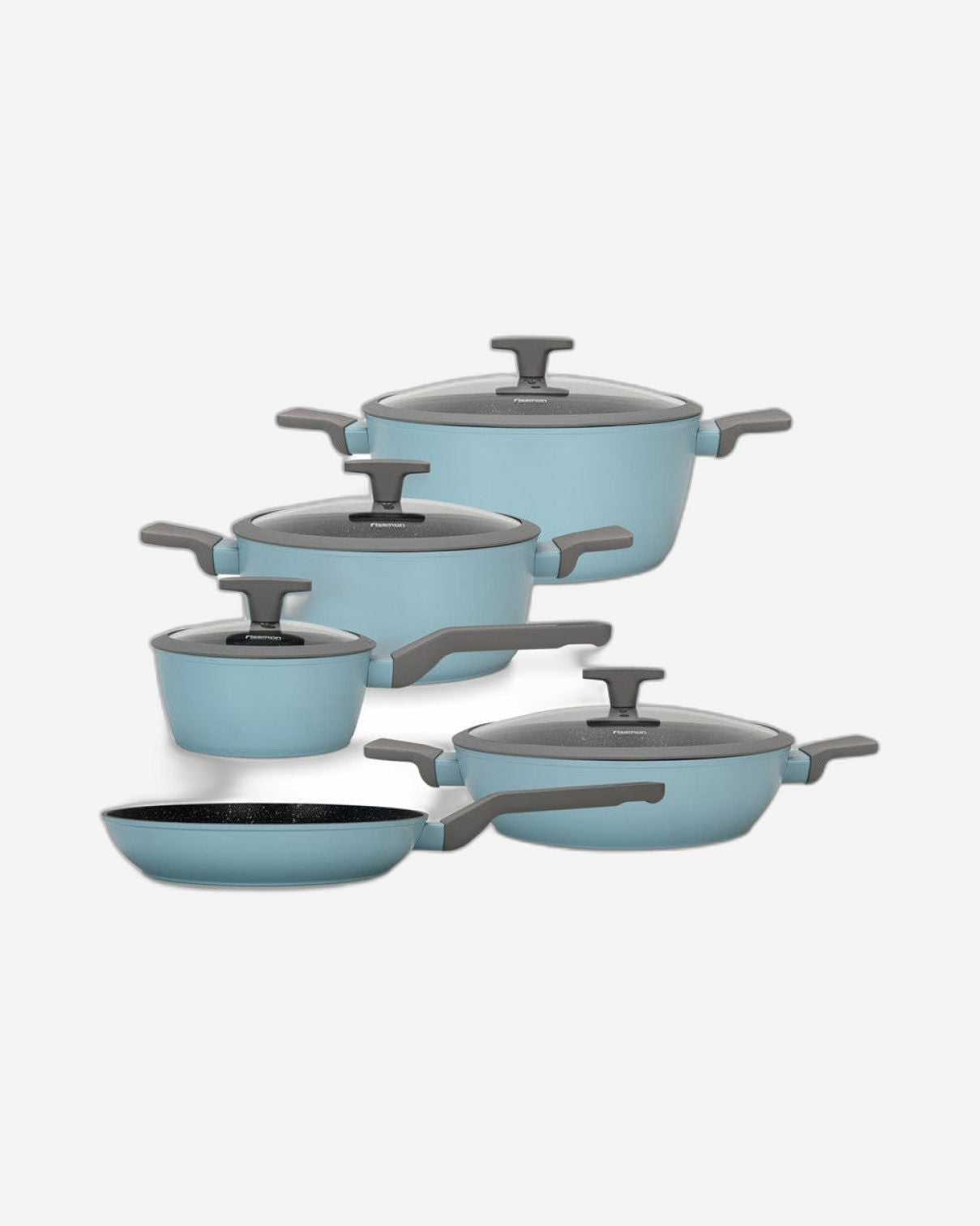 Fissman Cookware Set Velia 9 Pcs With Aluminium And Non Stick Coating