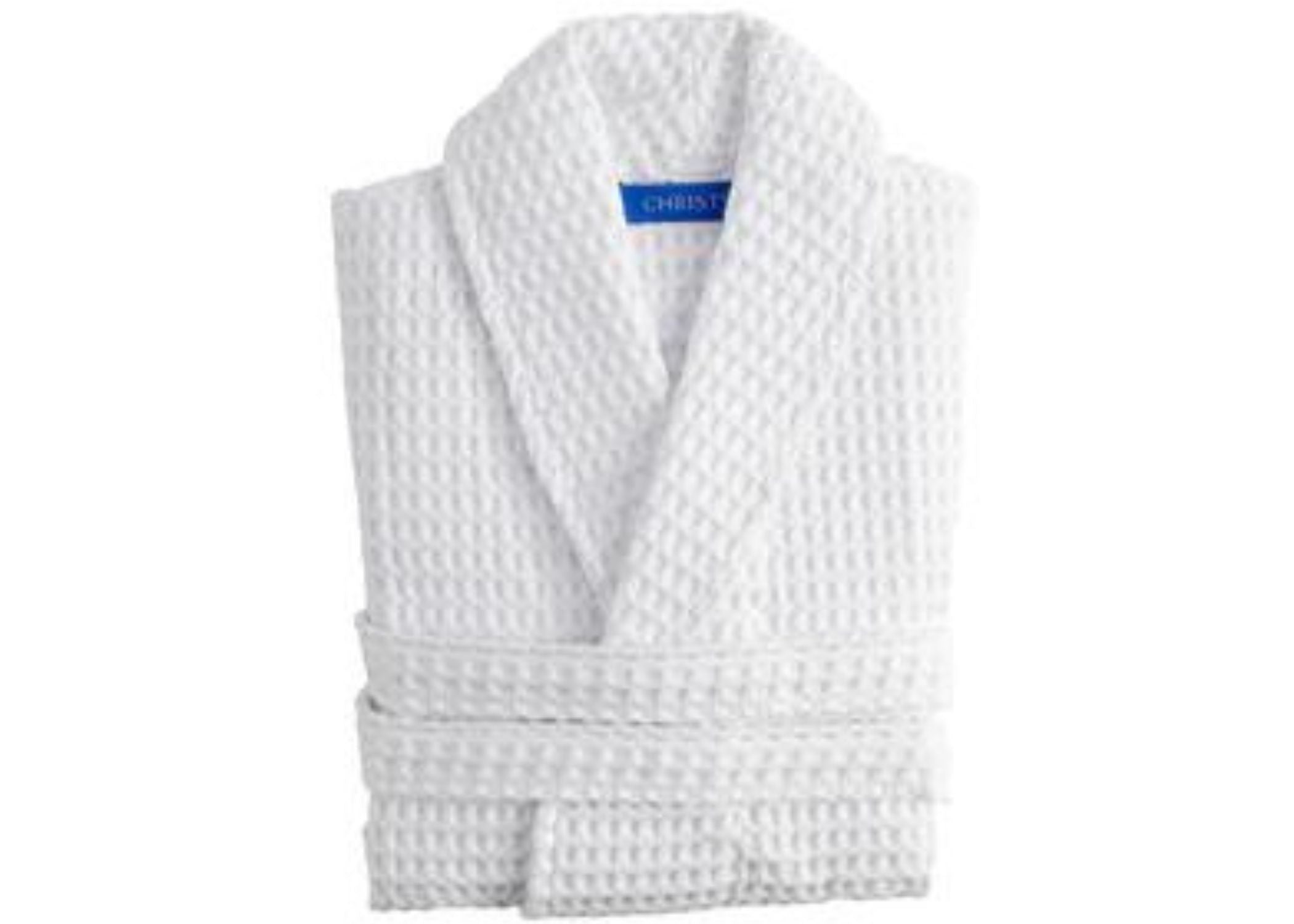 Christy Waffle Robe White