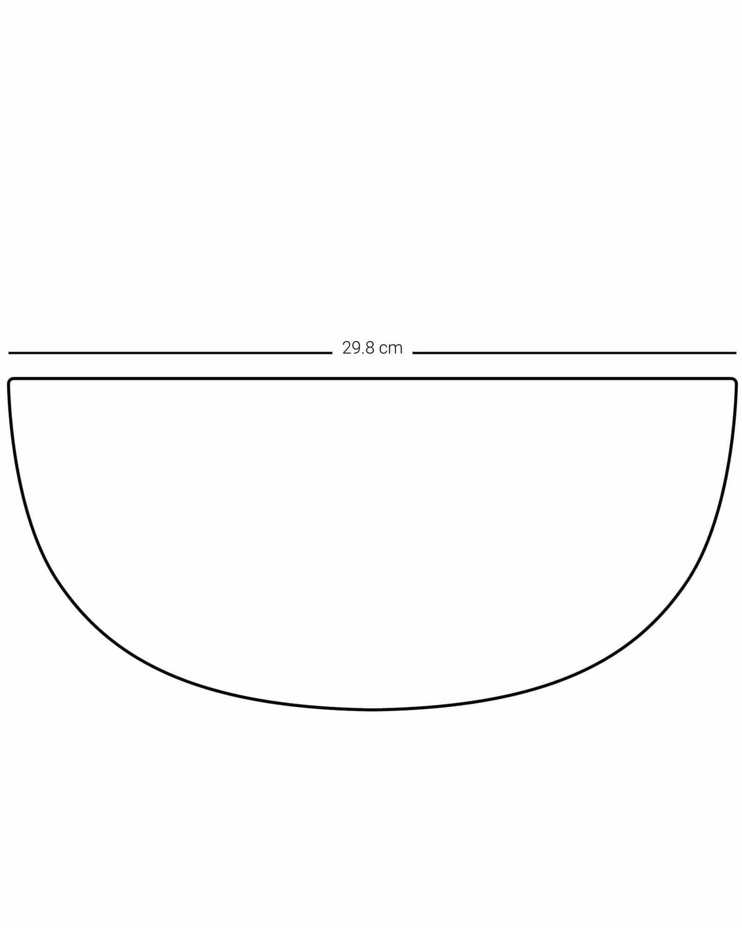 Dimlaj Melange Serving Bowl Large Platinum & Blue