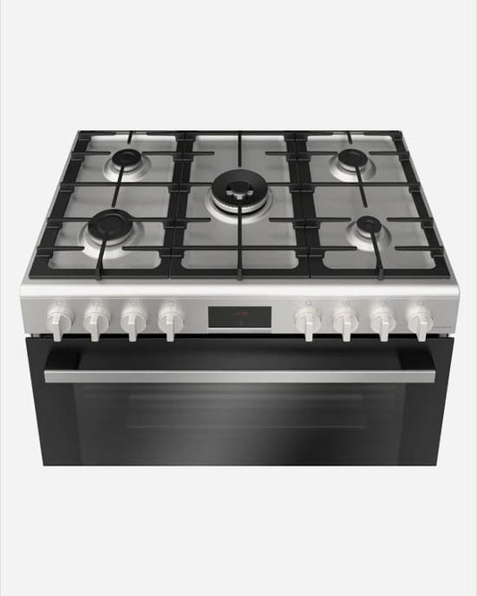 Bosch Series 6 Gas Cooker 5 Burners Rotisserie Steel