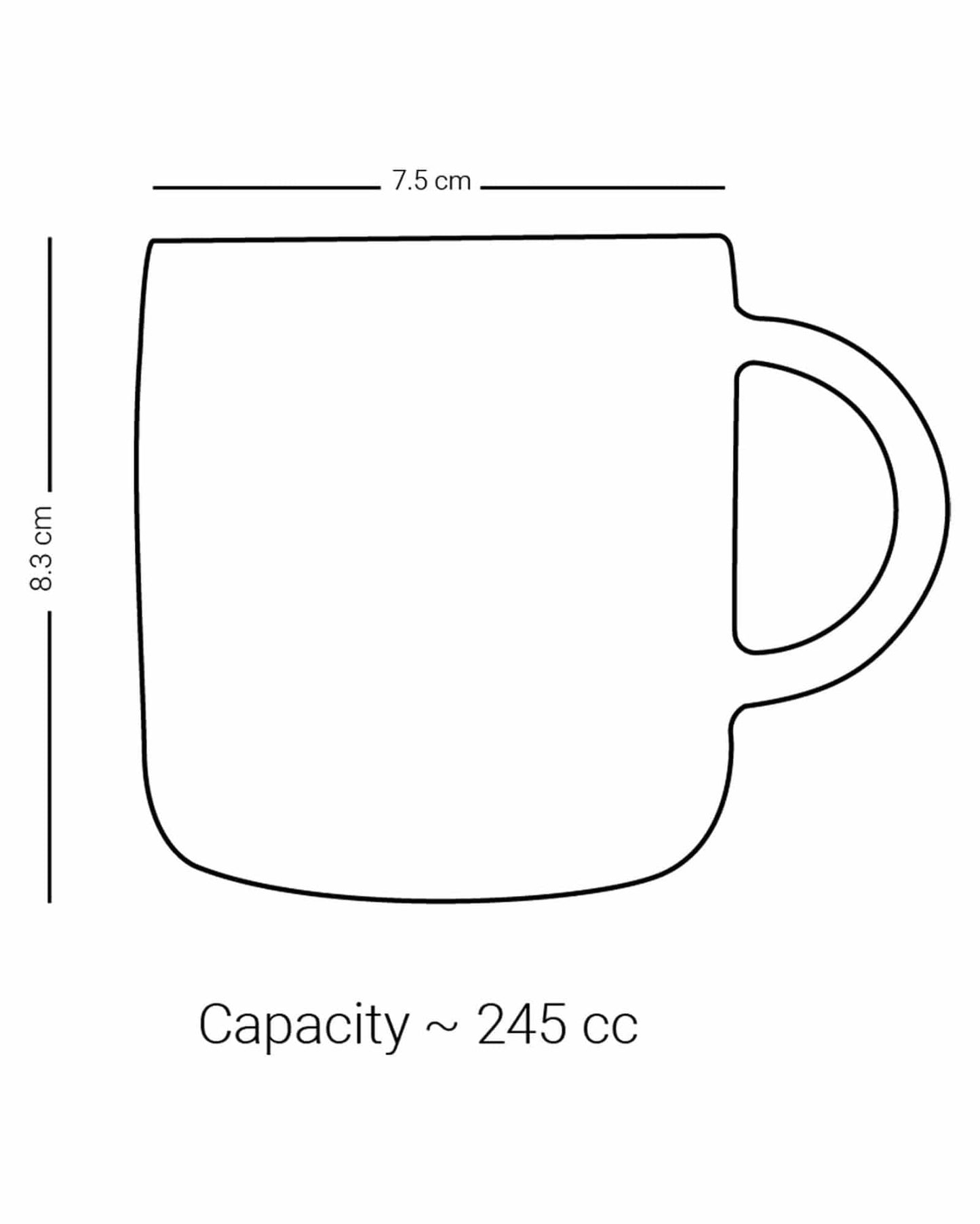 Dimlaj Thuluth Mugs 6Pc Engraved