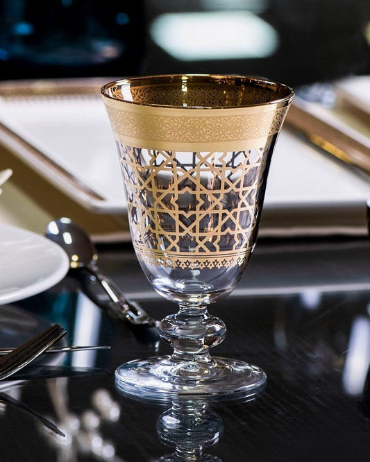Dimlaj Cordoba Goblet Stems 6Pc Gold
