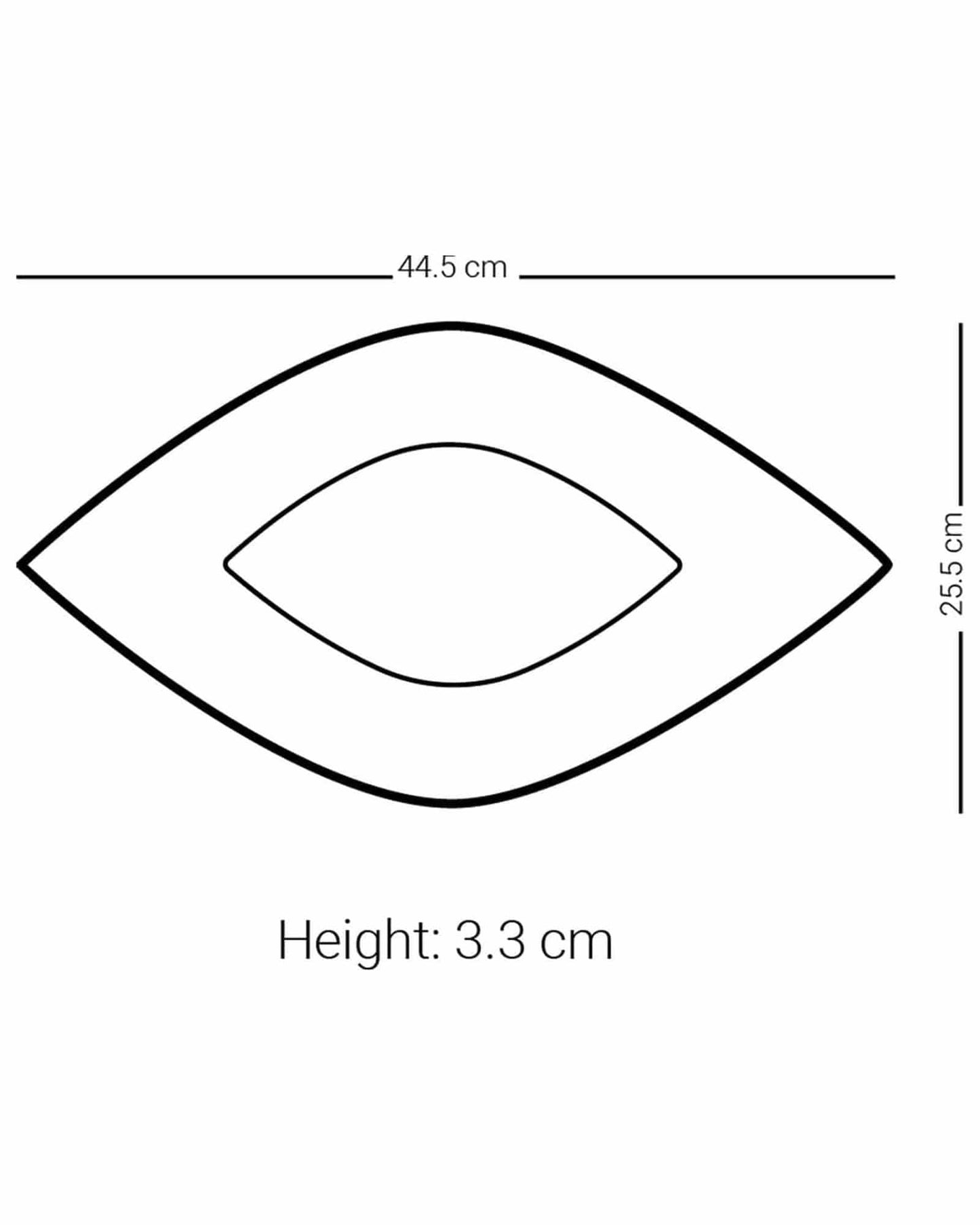 Dimlaj Thuluth Serving Plate Rhombus Large Engraved