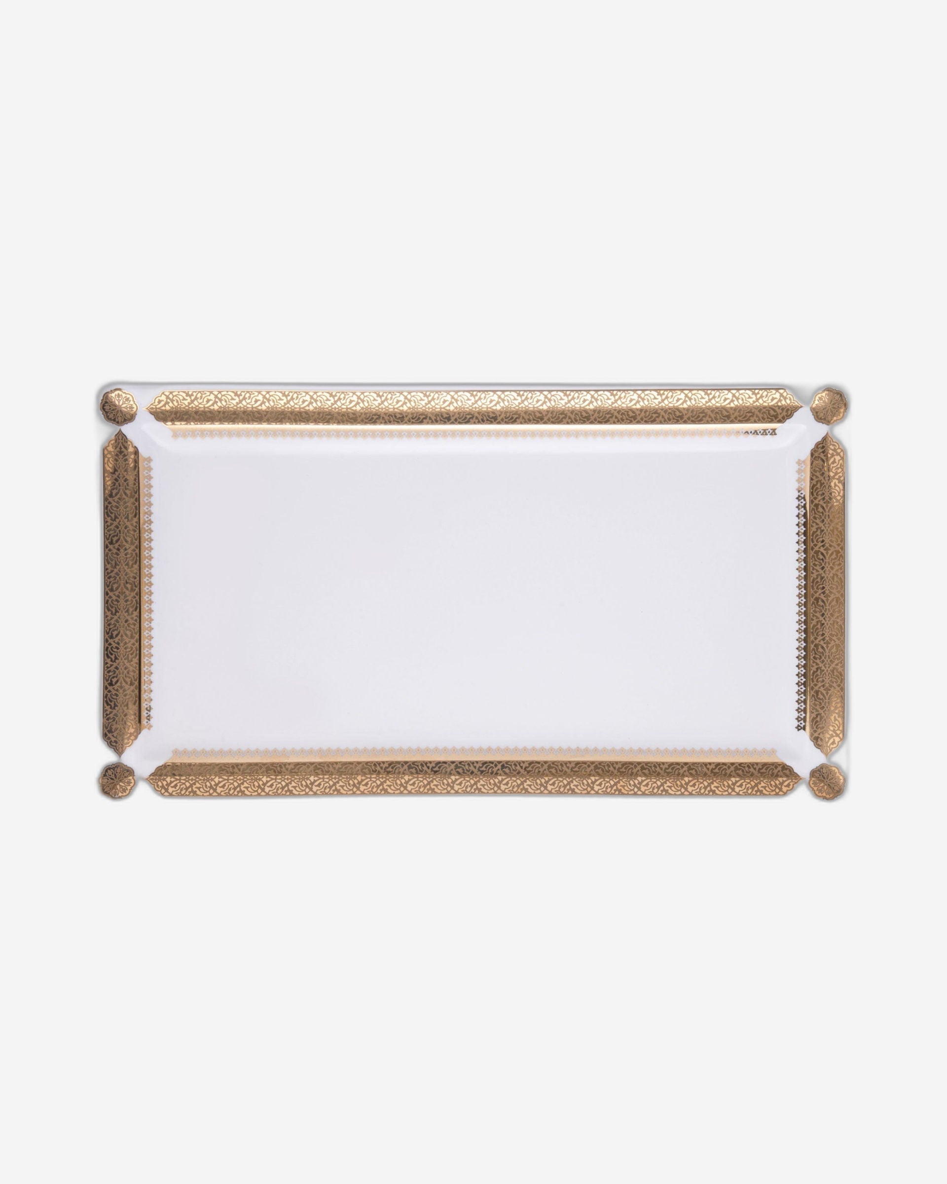 Dimlaj Cordoba Large Rectangular Serving Plate (Gold)