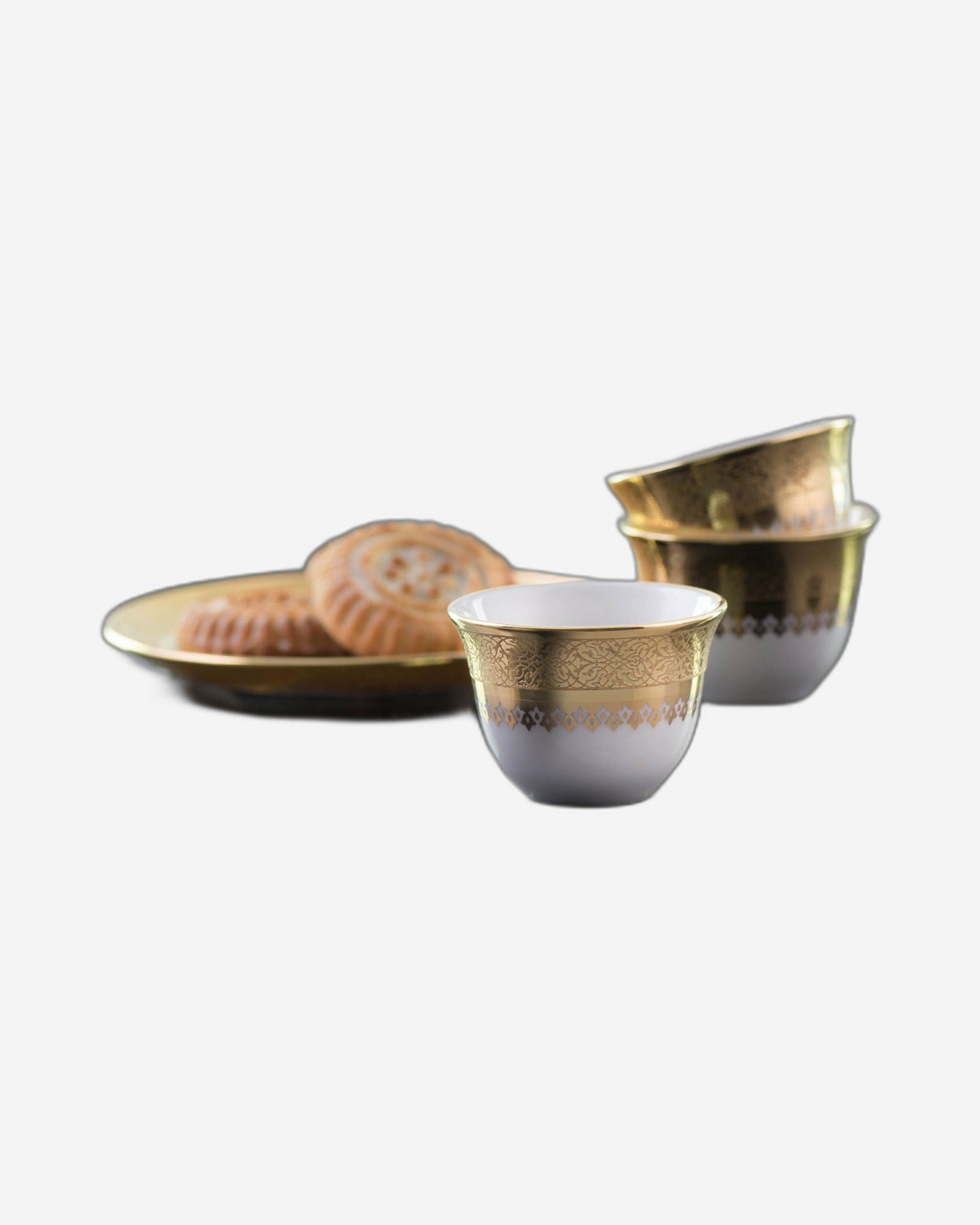 Dimlaj Cordoba Set of 6 Pcs Cawa Cups (Gold)