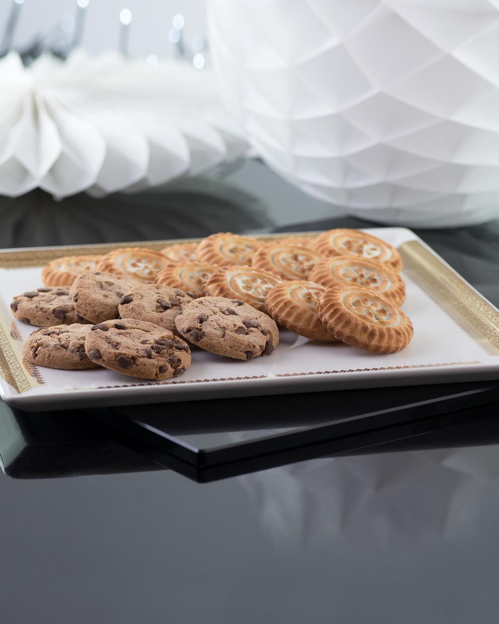 Dimlaj Cordoba Large Square Serving Plate (Gold)