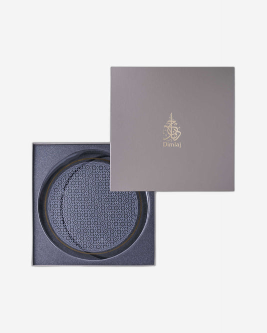 Dimlaj Ivory Large Serving Tray with Handle (Gold)