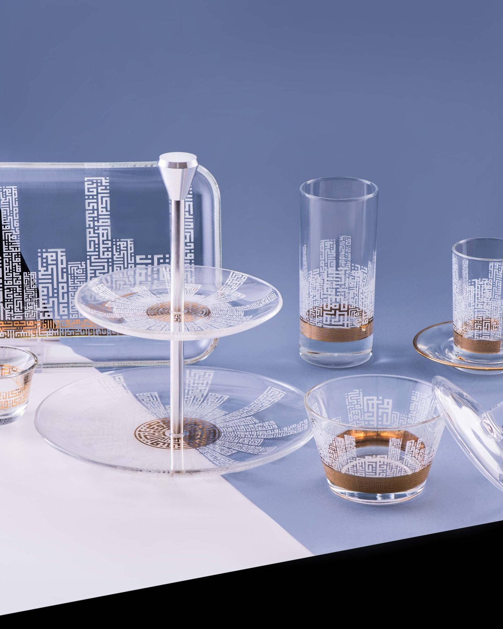 Dimlaj Abraj Set of 6 Pcs Tumblers (Gold)