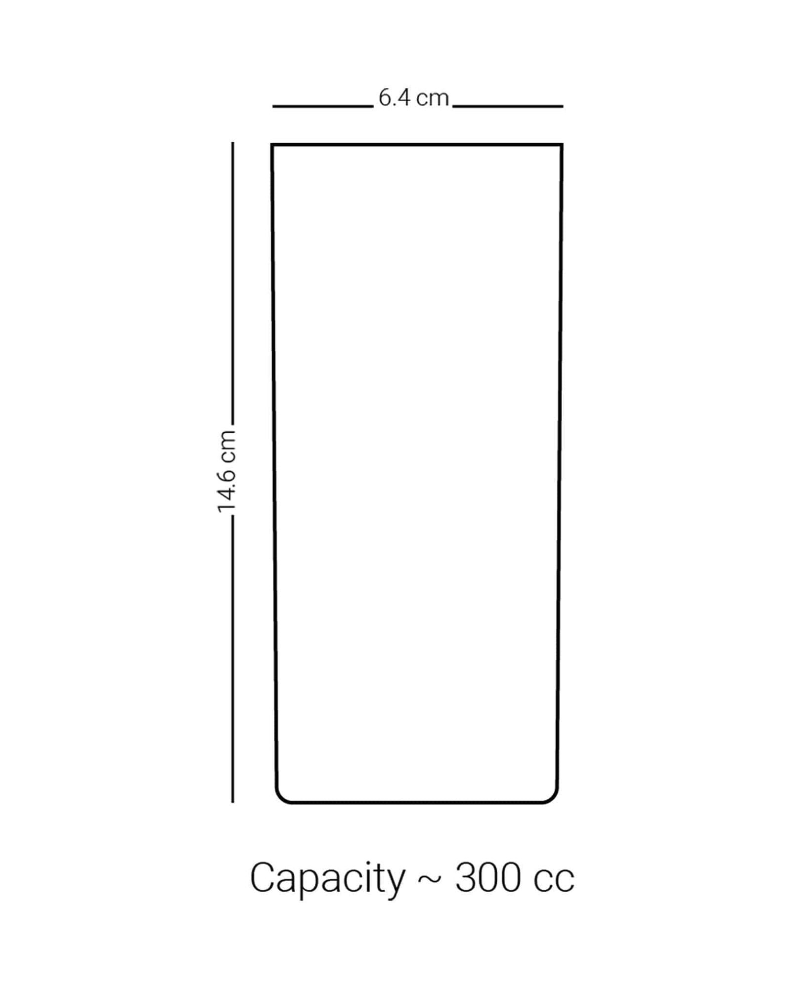 Dimlaj Abraj Set of 6 Pcs Tumblers (Gold)
