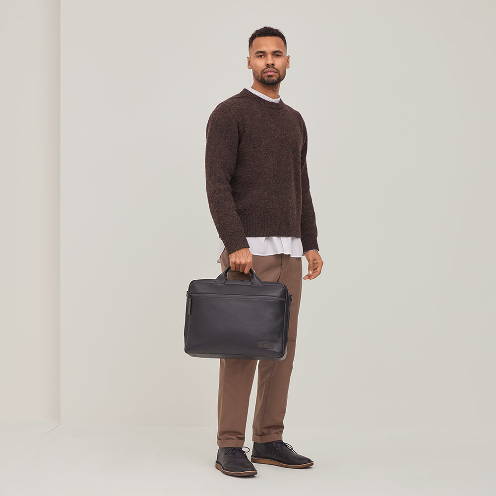 Jost Stockholm 1 Compartment Leather Business Briefcase Bag