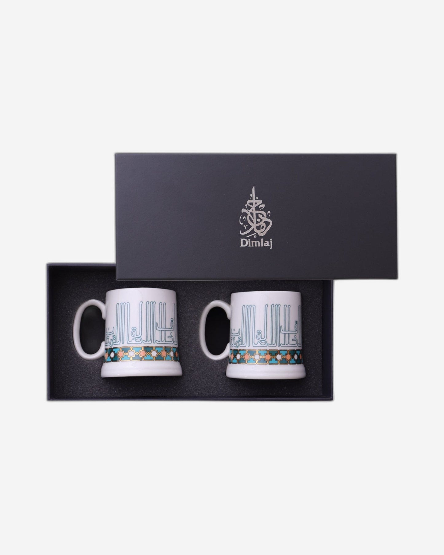 Dimlaj Asala Mugs 2Pc Gold & Green