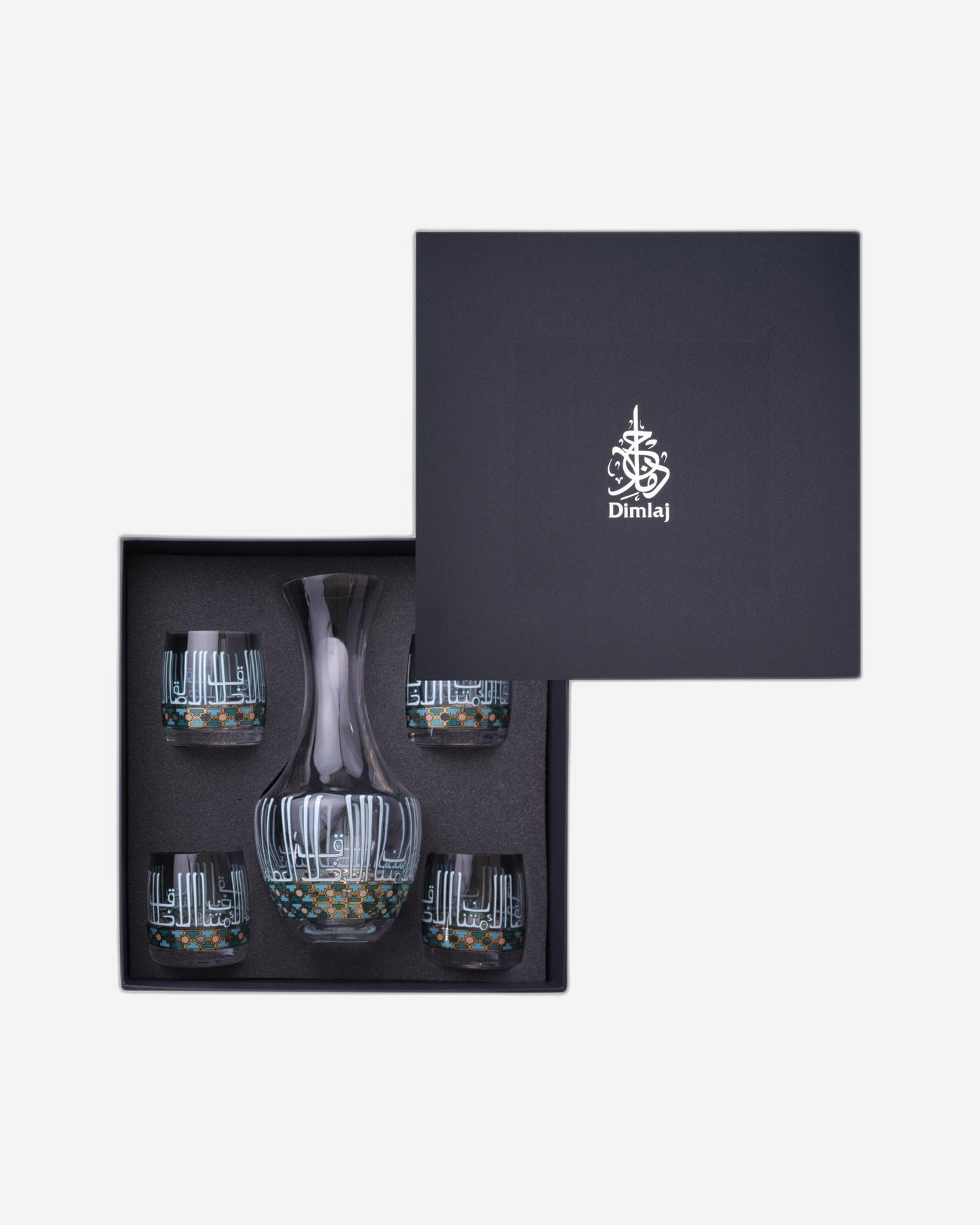 Dimlaj Asala Drinkset 5Pc Gold & Green