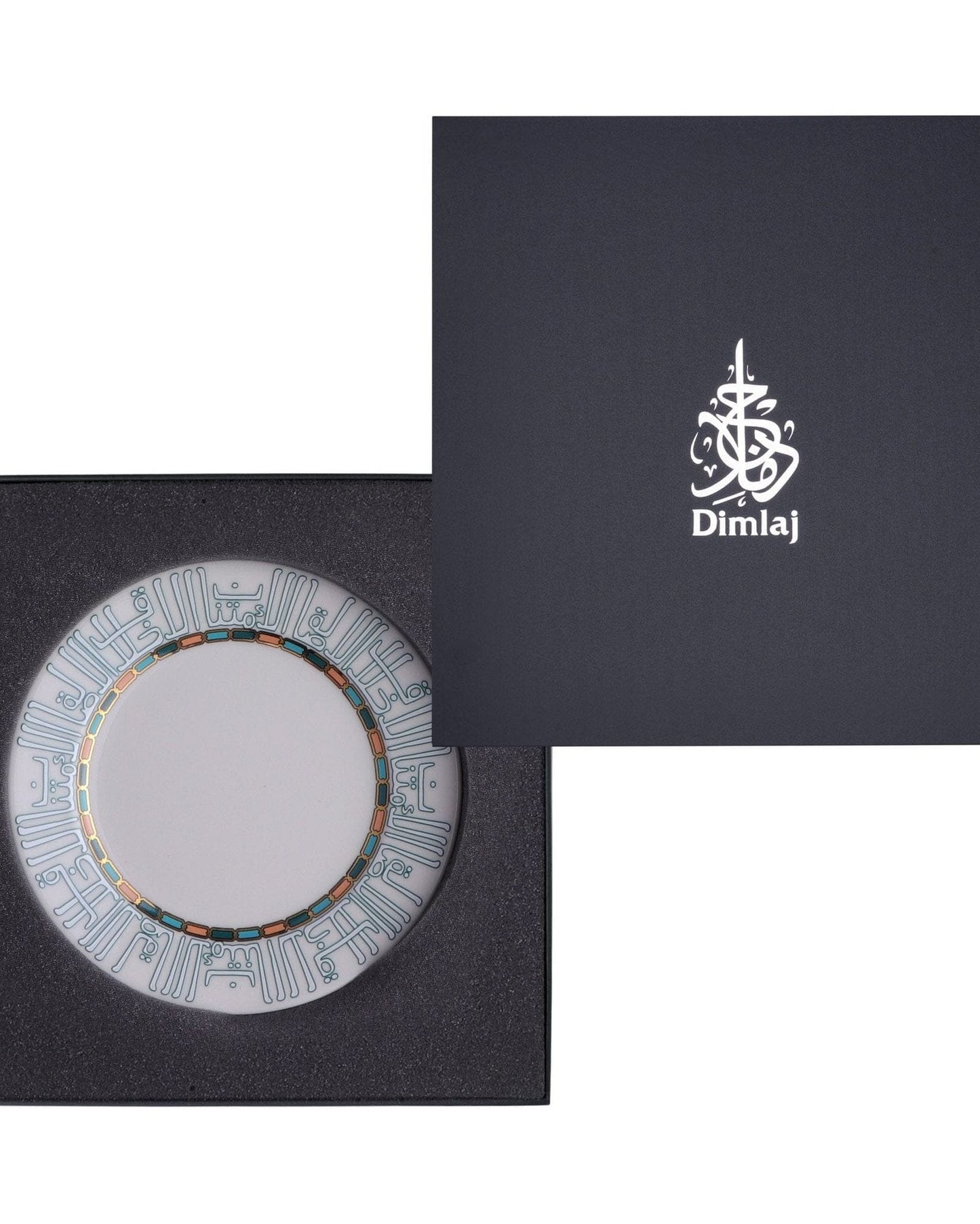 Dimlaj Asala Plates 6Pc Gold & Green