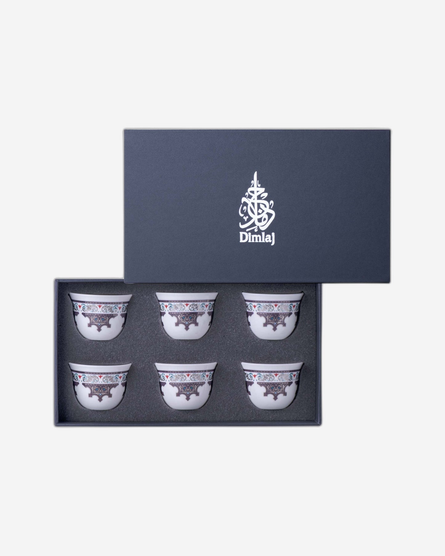 Dimlaj Suroor Cawa Cups 6Pc Platinum