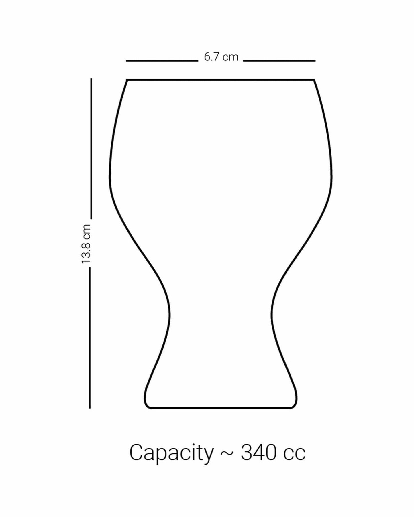Dimlaj Kareem Goblet Stems 6Pc Platinum