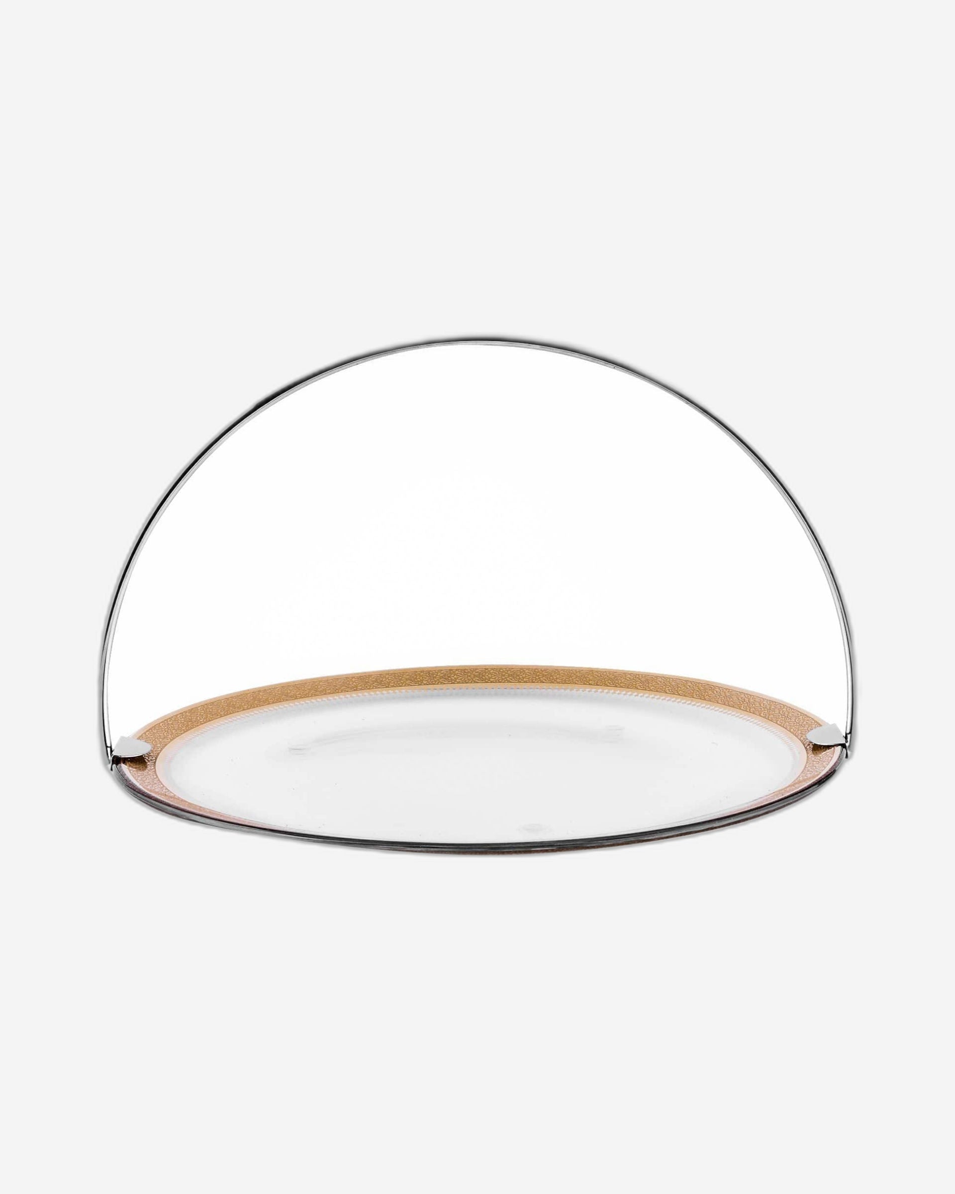 Dimlaj Cordoba Large Serving Tray with Handle (Gold)