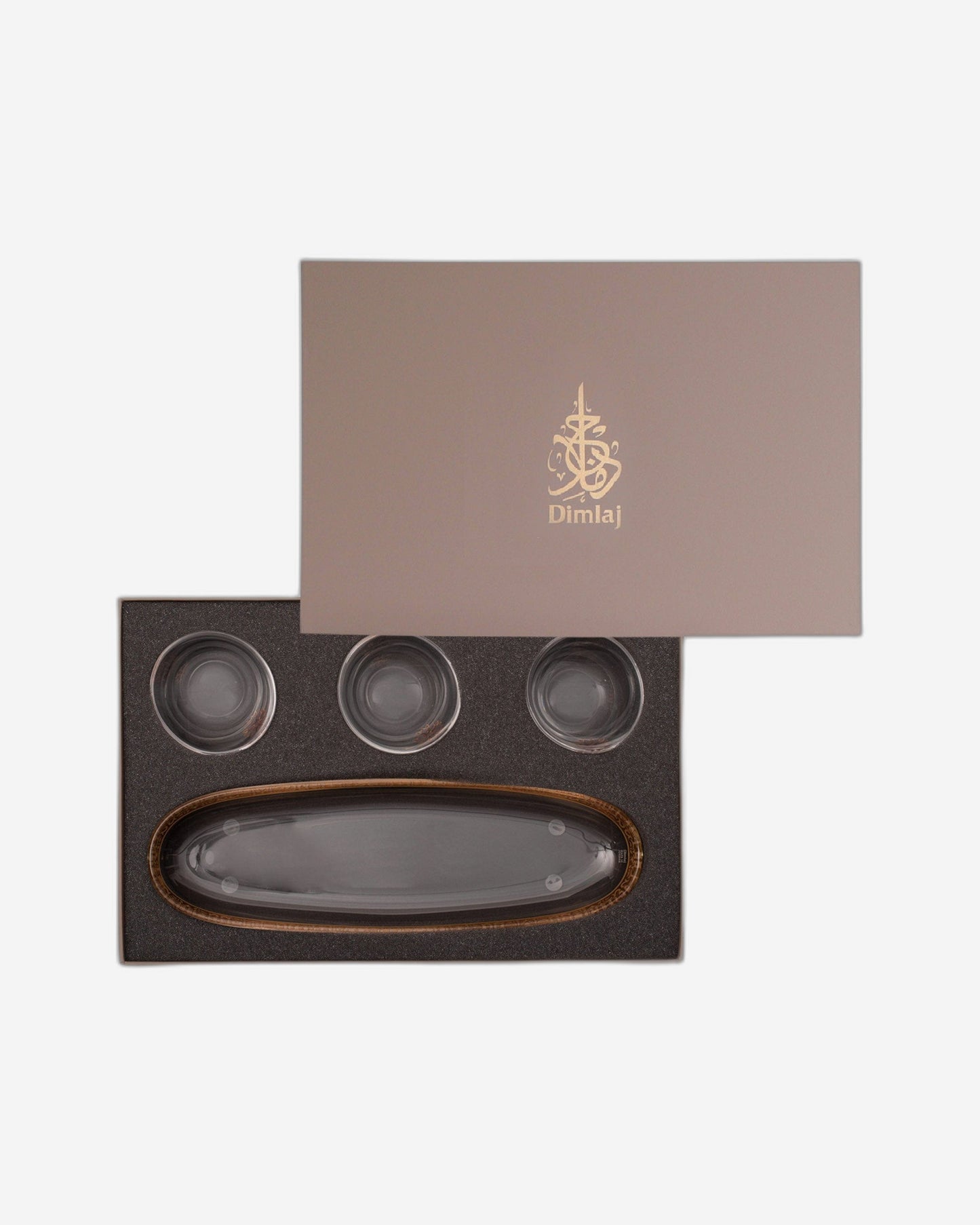 Dimlaj Selena Serving Bowls 4Pc Gold & Pink