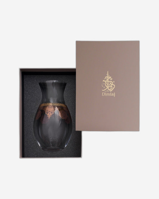 Dimlaj Selena Vase (Gold & Pink)