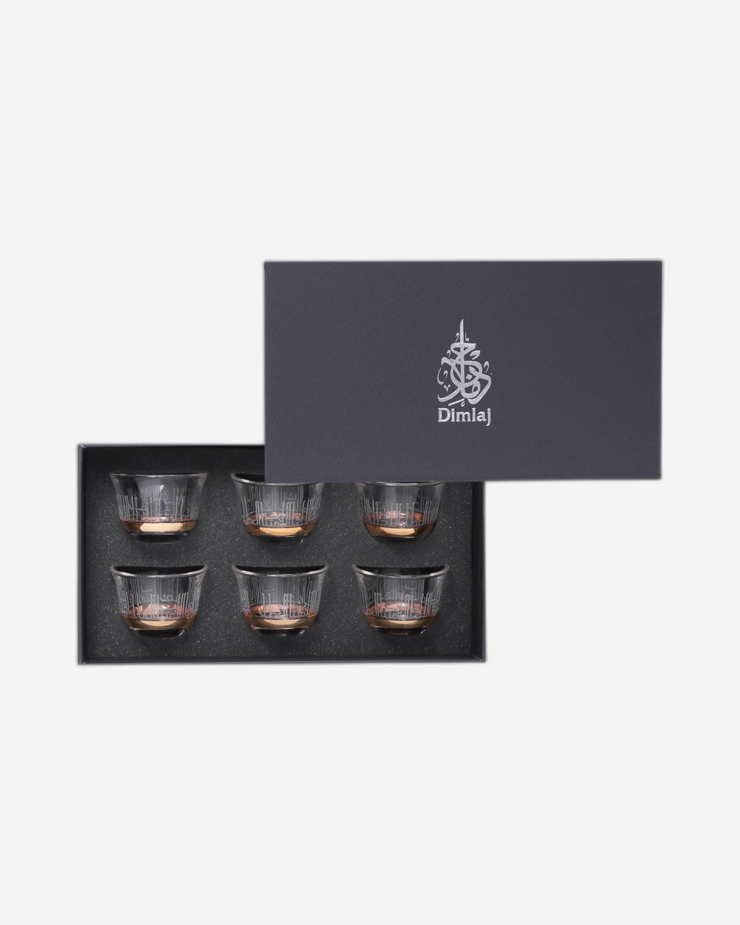 Dimlaj Asala Cawa Cups 6Pc Gold