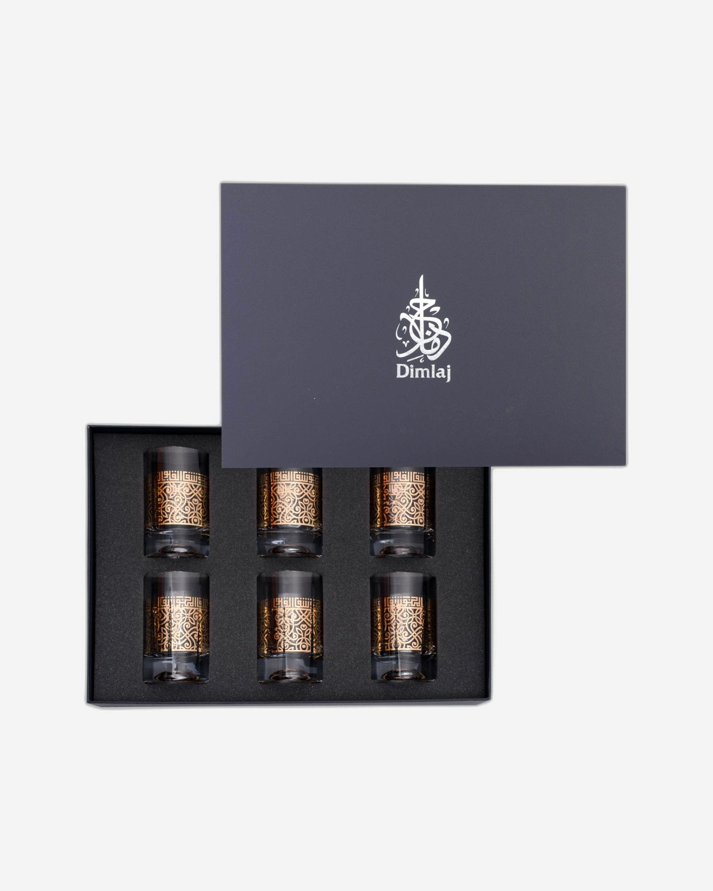 Dimlaj Shafa Short Tumblers 6Pc Gold