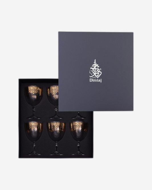 Dimlaj Shafa Flute Stems 6Pc Gold