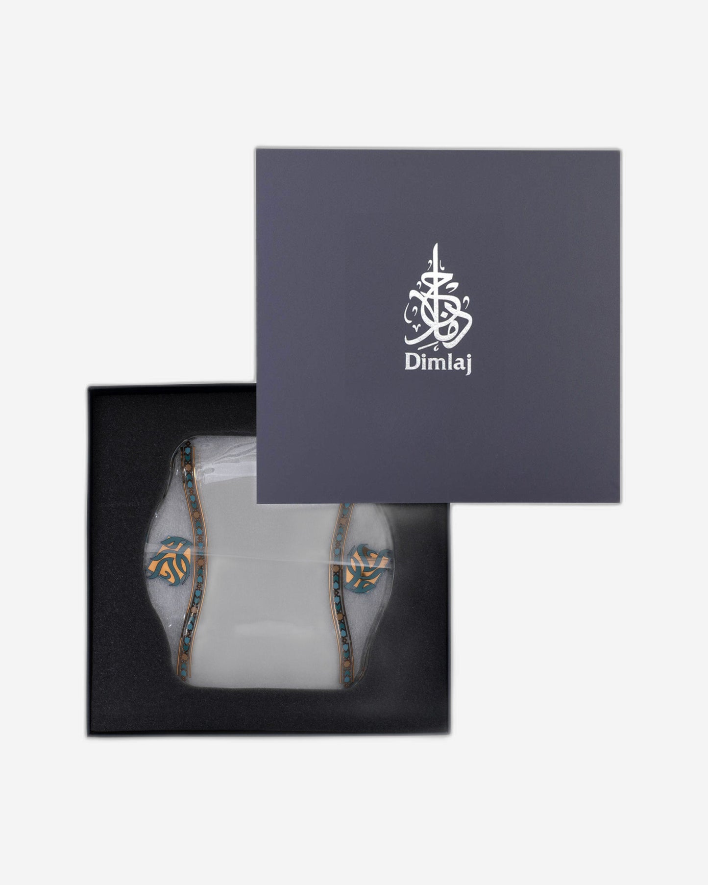 Dimlaj Wurood Plates 6Pc Gold & Green