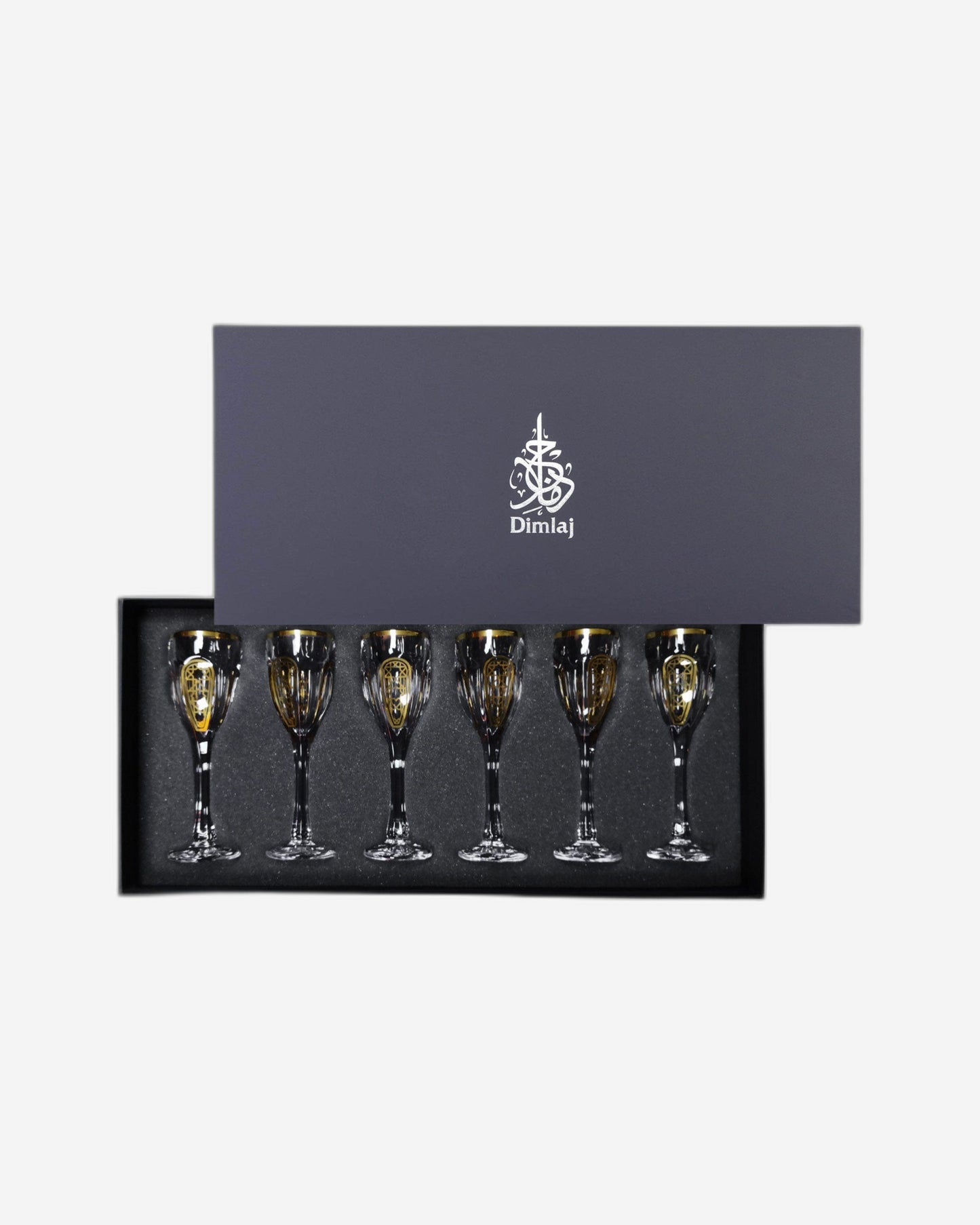 Dimlaj Cordoba Flute Stems 6Pc Gold