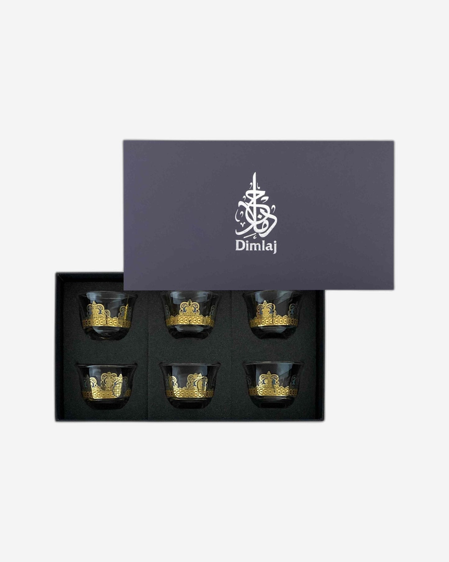 Dimlaj Rayhan Cawa Cups 6Pc Gold